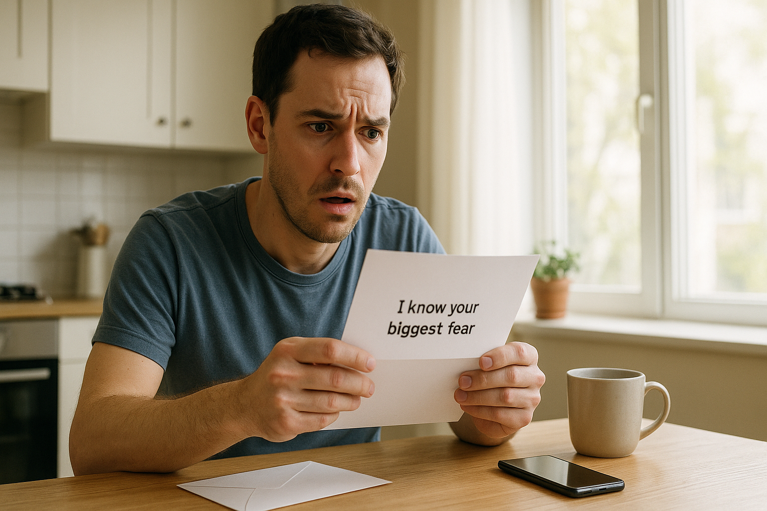 Quite Strange I was rinsing a coffee mug when I saw it: a plain white envelope, no ...